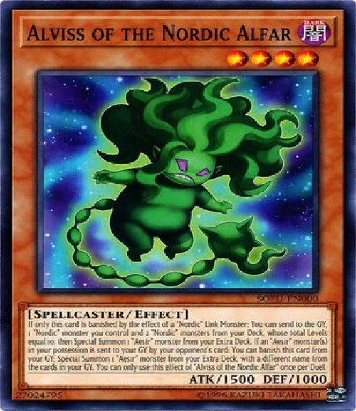 Yu-Gi-Oh! Alviss The Nordic Alfar Card | SOFU-EN000 Common 1st Edition - Soul Fusion - View #8